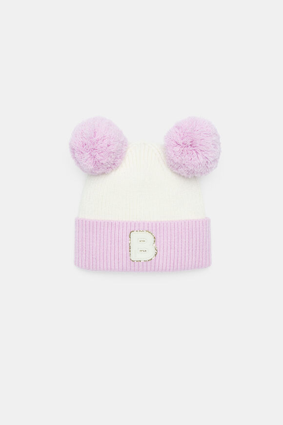 Mini Glitter Initial Beanie  B  hi-res