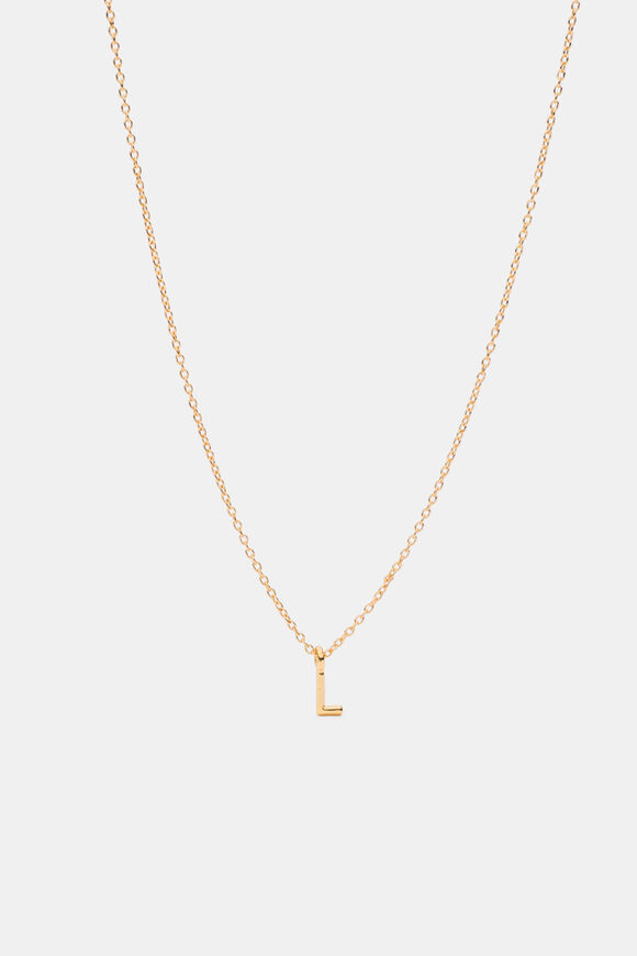 Gold Alphabet Necklace  L  hi-res