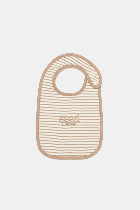 Logo Stripe Bib  Acorn Stripe  hi-res