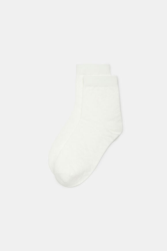 Ocelot Mesh Qtr Crew Sock  Cream  hi-res
