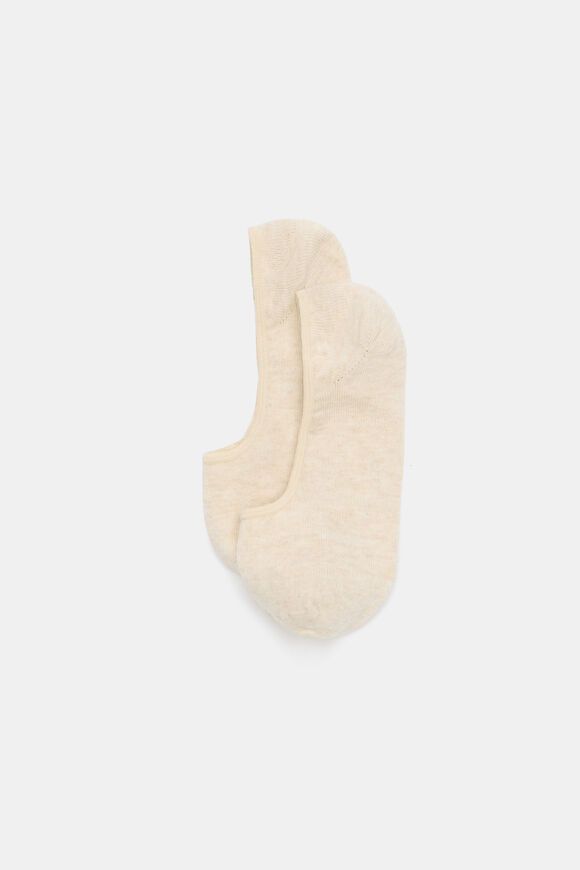 Core No Show Sock  Soft Beige Marle  hi-res