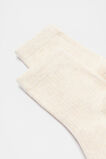 Core Quarter Crew Sock  Soft Beige Marle  hi-res