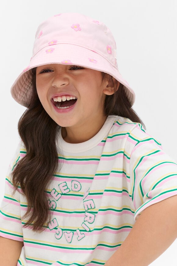 Floral Bucket Hat  Pink Lemonade  hi-res