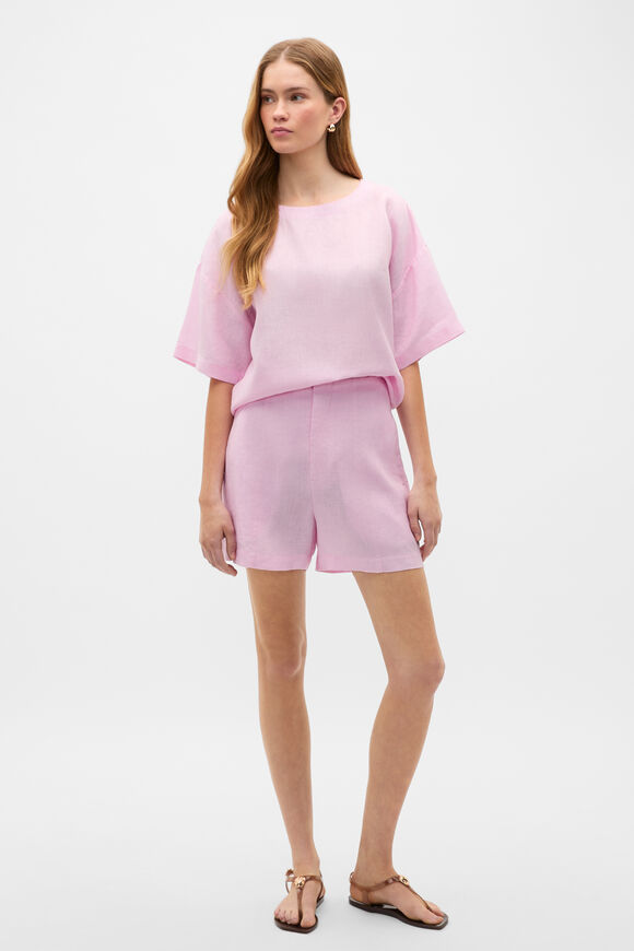 Core Linen High Rise Short  Petal Pink  hi-res