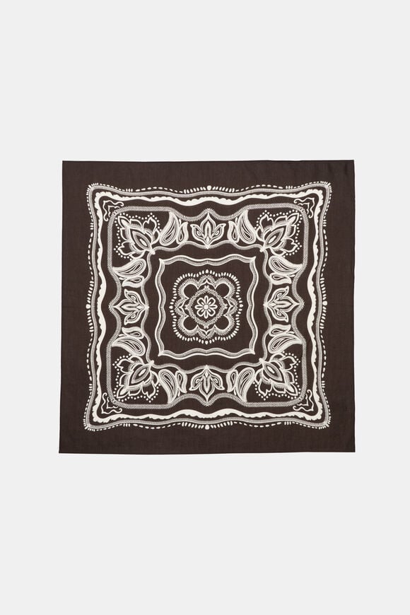 Printed Headscarf  Dark Espresso  hi-res