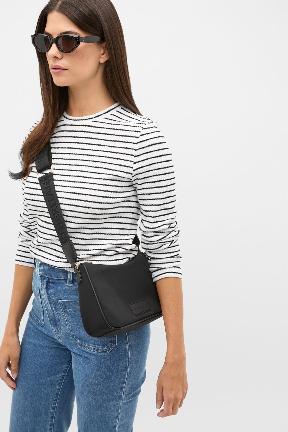 Tech Essential Crossbody Bag  Black