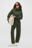 Double Knit Crop Zip Through  Deep Forest  hi-res