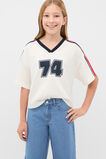 Sporty V Neck Tee  Classic Cream  hi-res