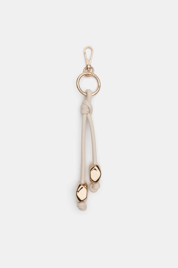 Bead Knot Keyring  Stone  hi-res