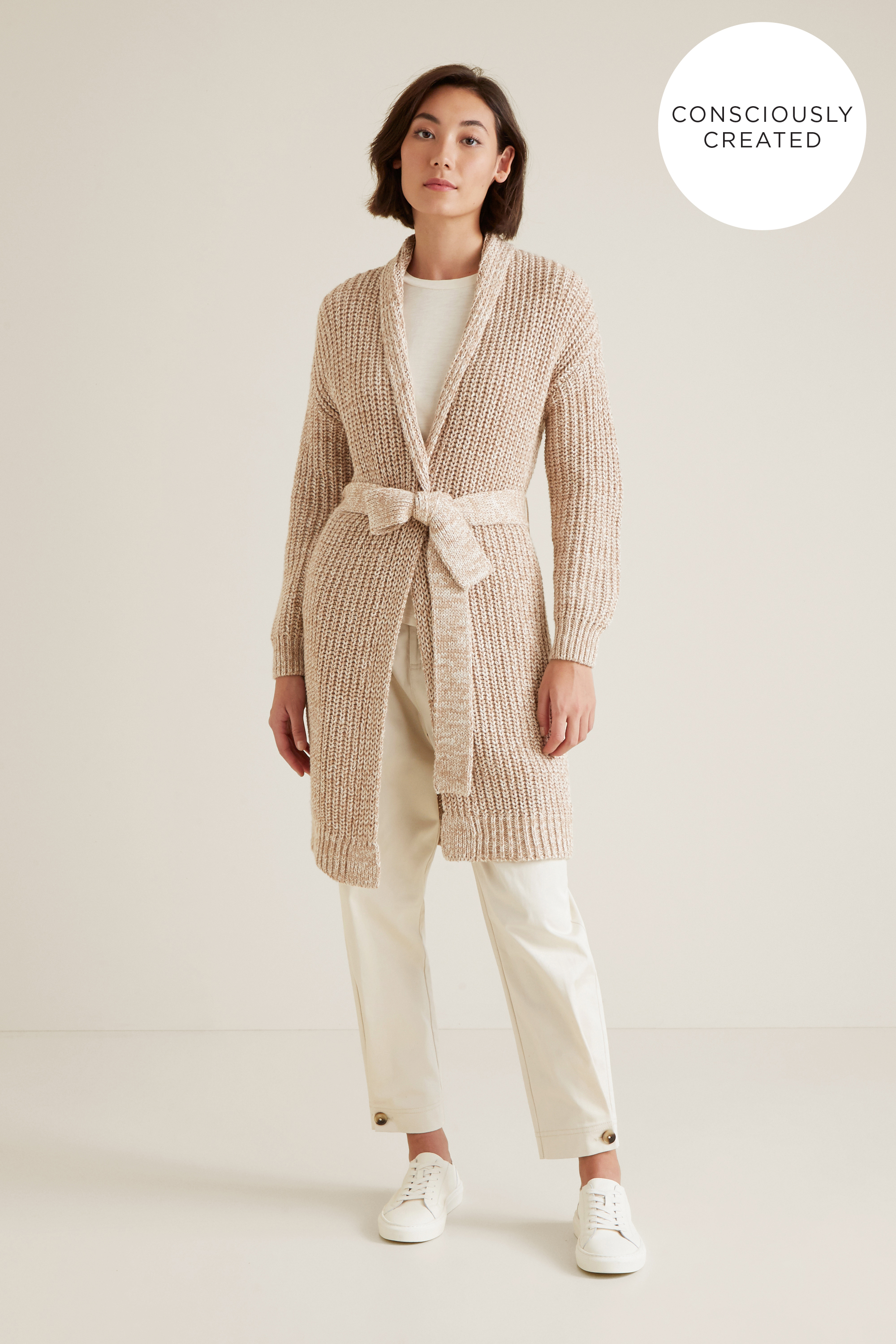 sustainable long cardigan