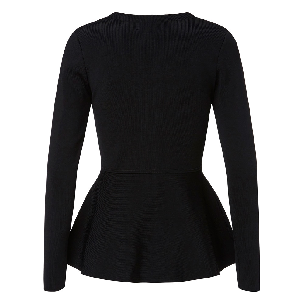 peplum sweater jacket