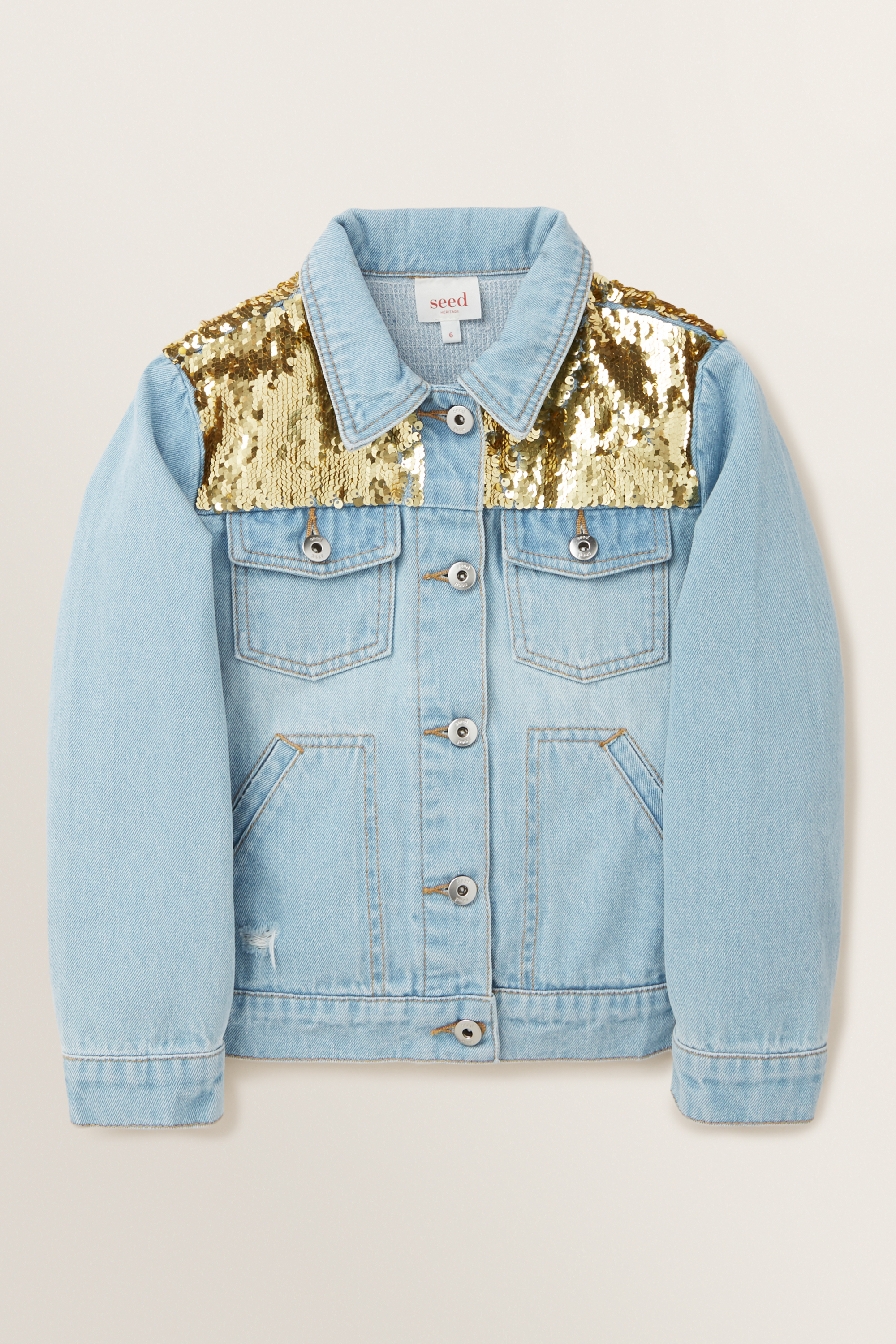 Sequin Denim Jacket | Seed Heritage