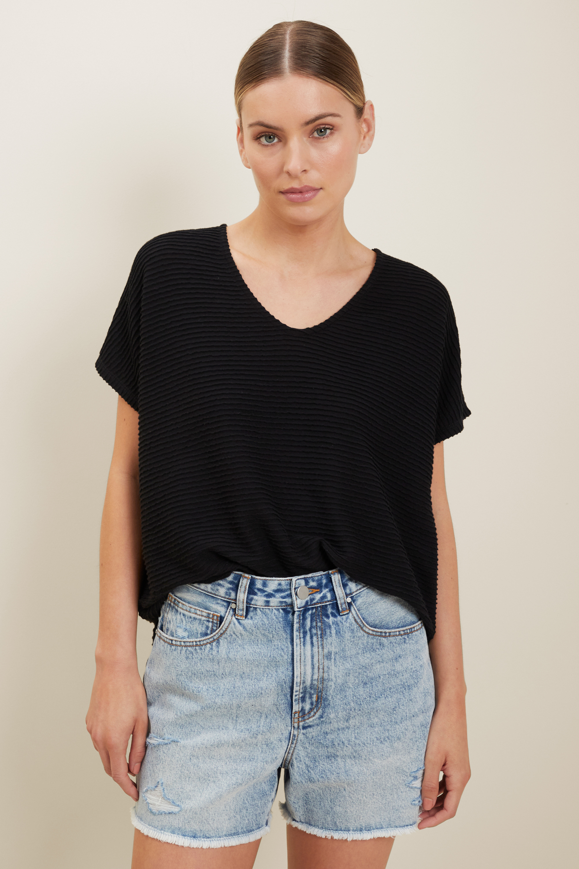 Textured V Neck Tee | Seed Heritage