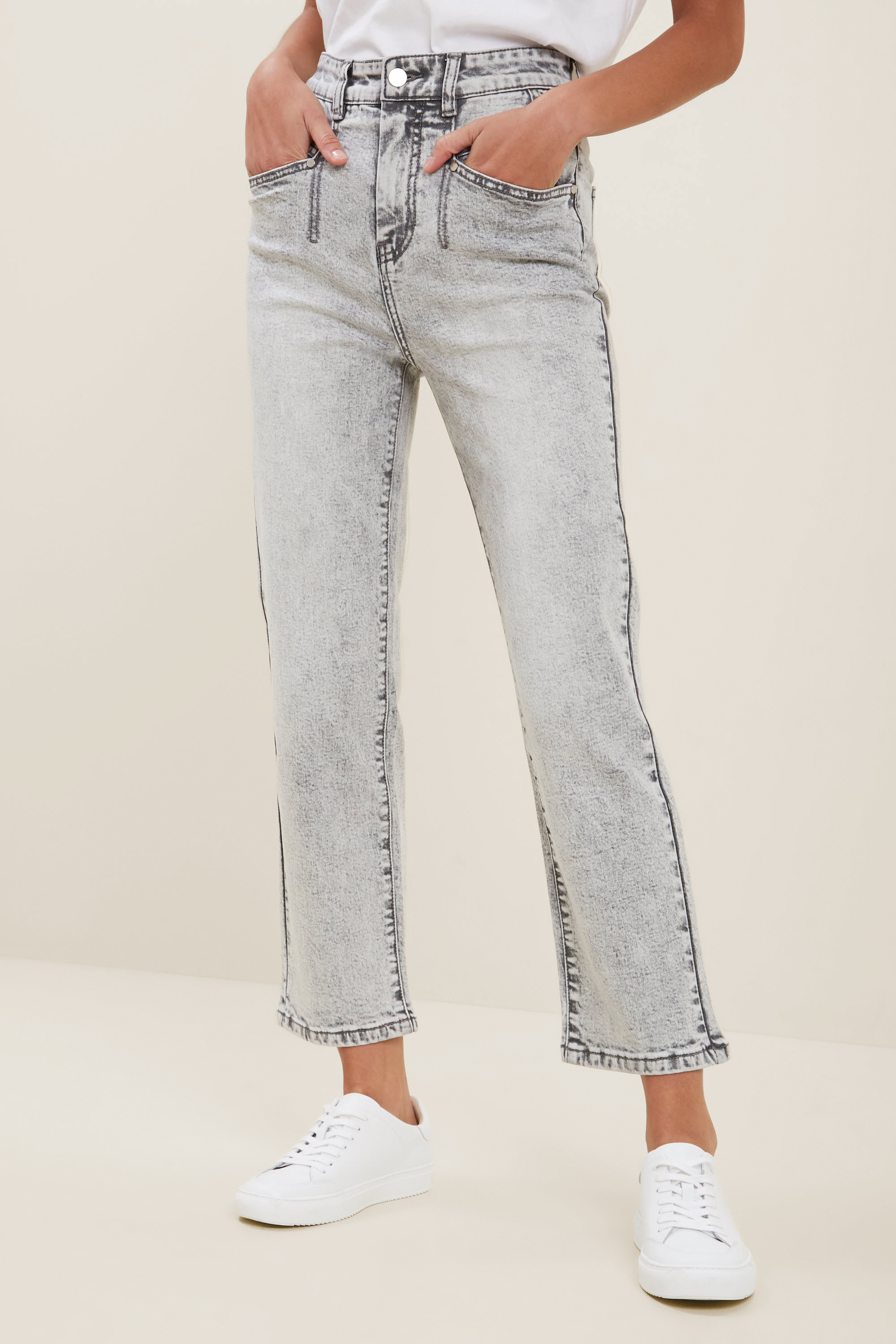 Acid Wash Straight Leg Jean | Seed Heritage