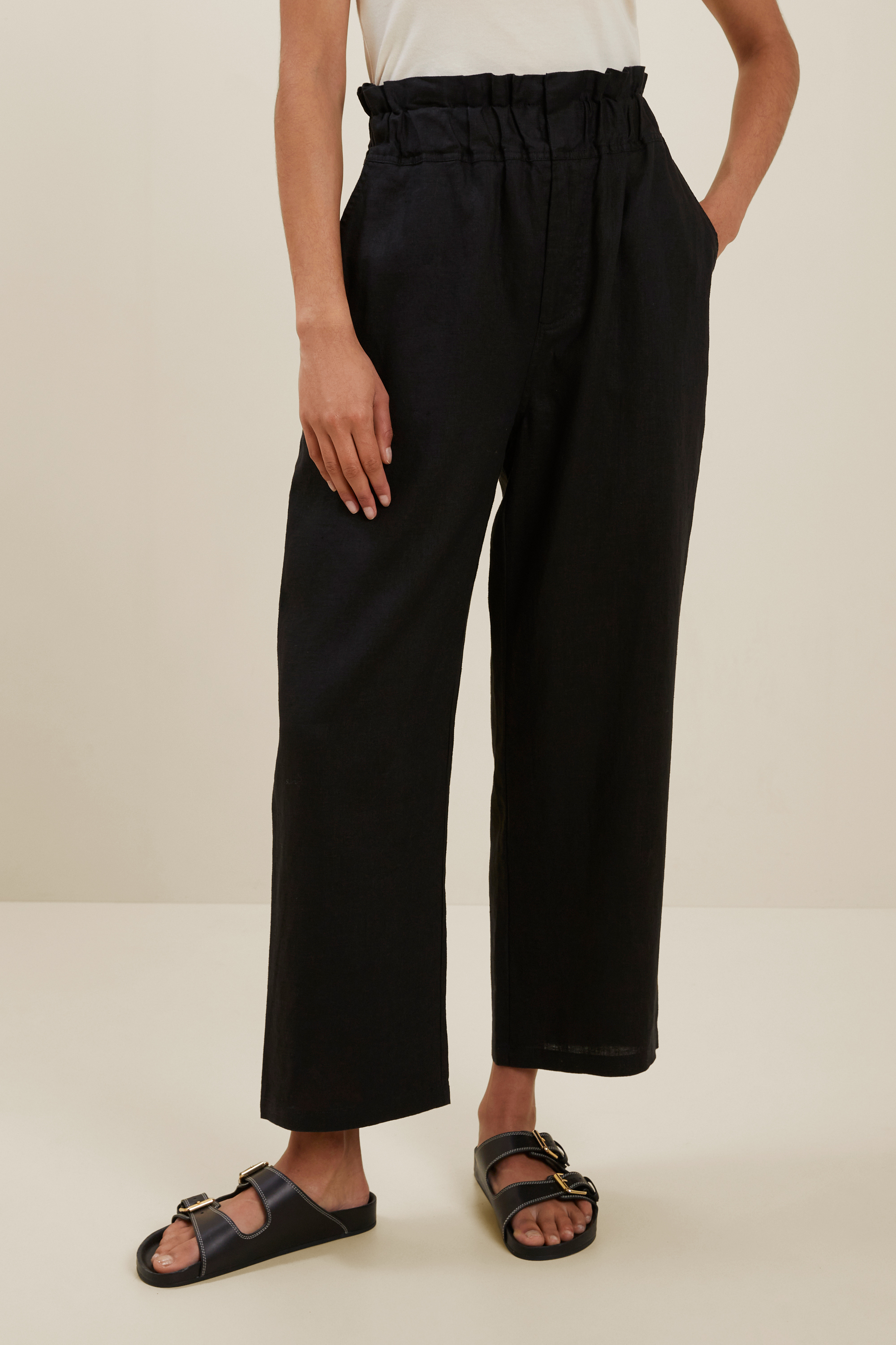 Linen Paperbag Waist Pant | Seed Heritage