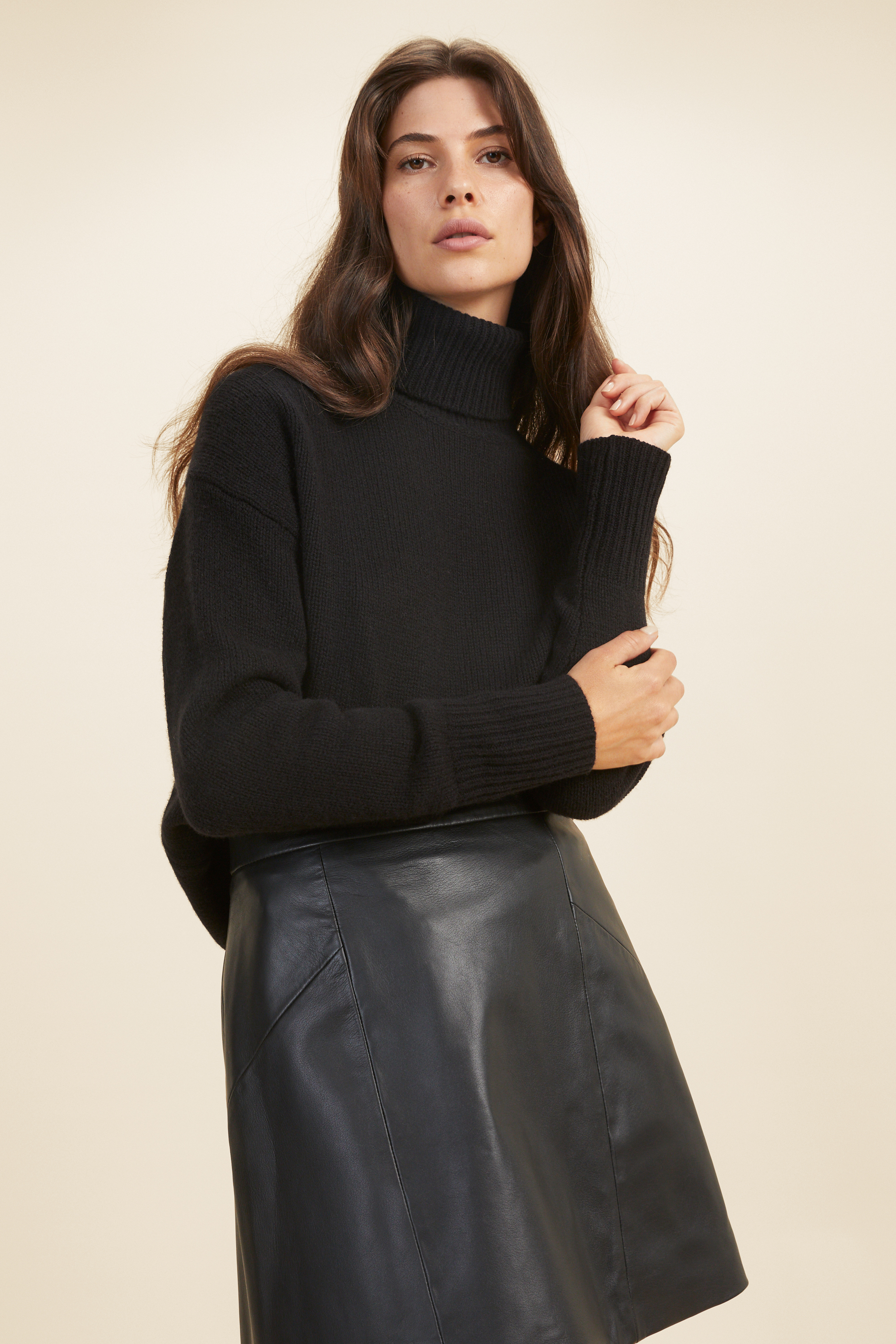 Merino Wool Roll Neck Sweater | Seed 