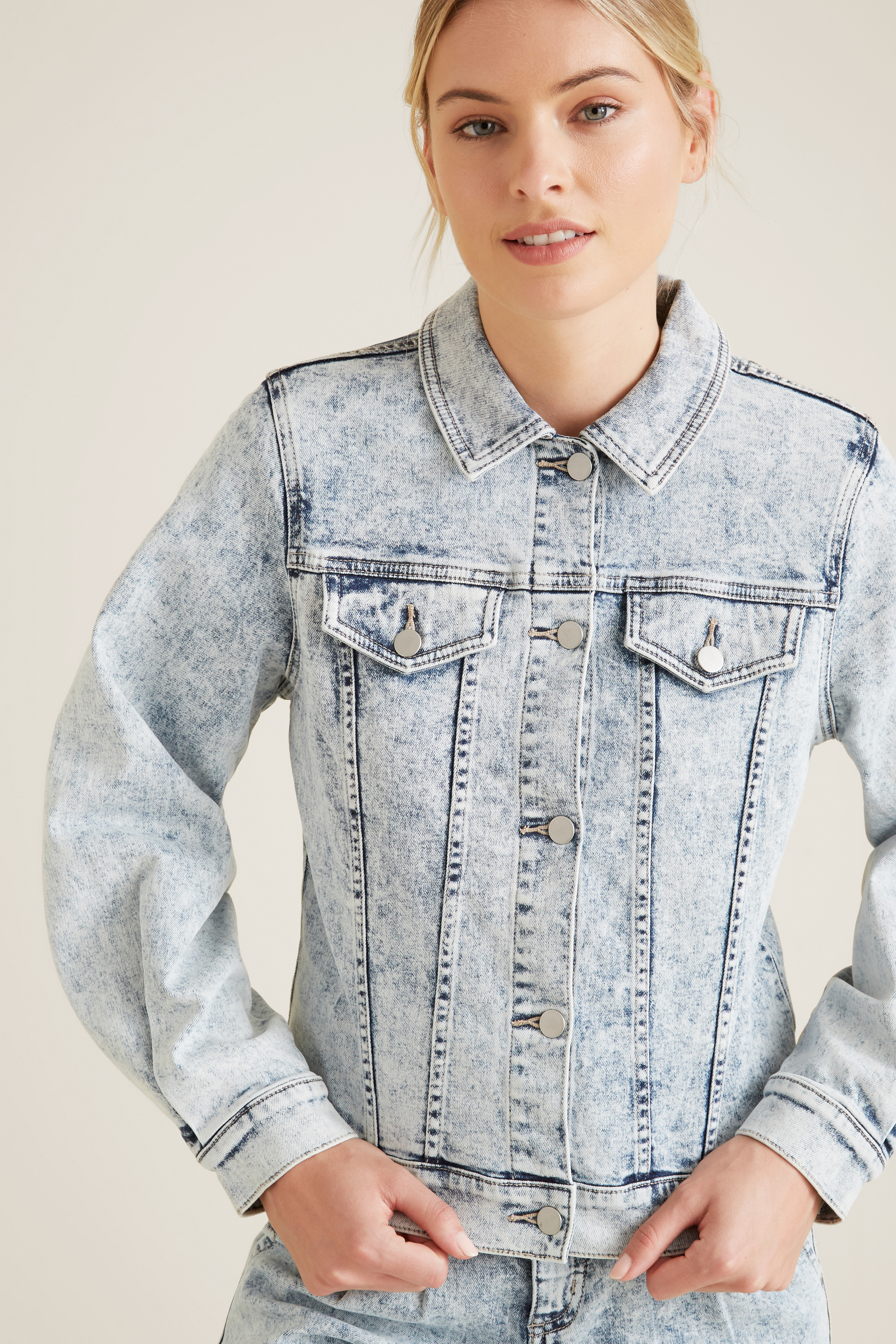 Oversized Sleeve Denim Jacket | Seed 