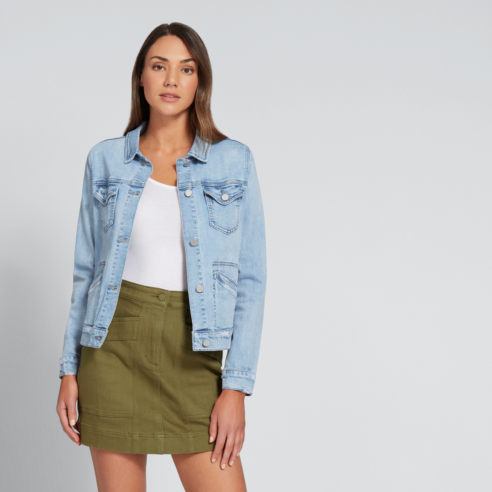 Distressed Denim Jacket | Seed Heritage