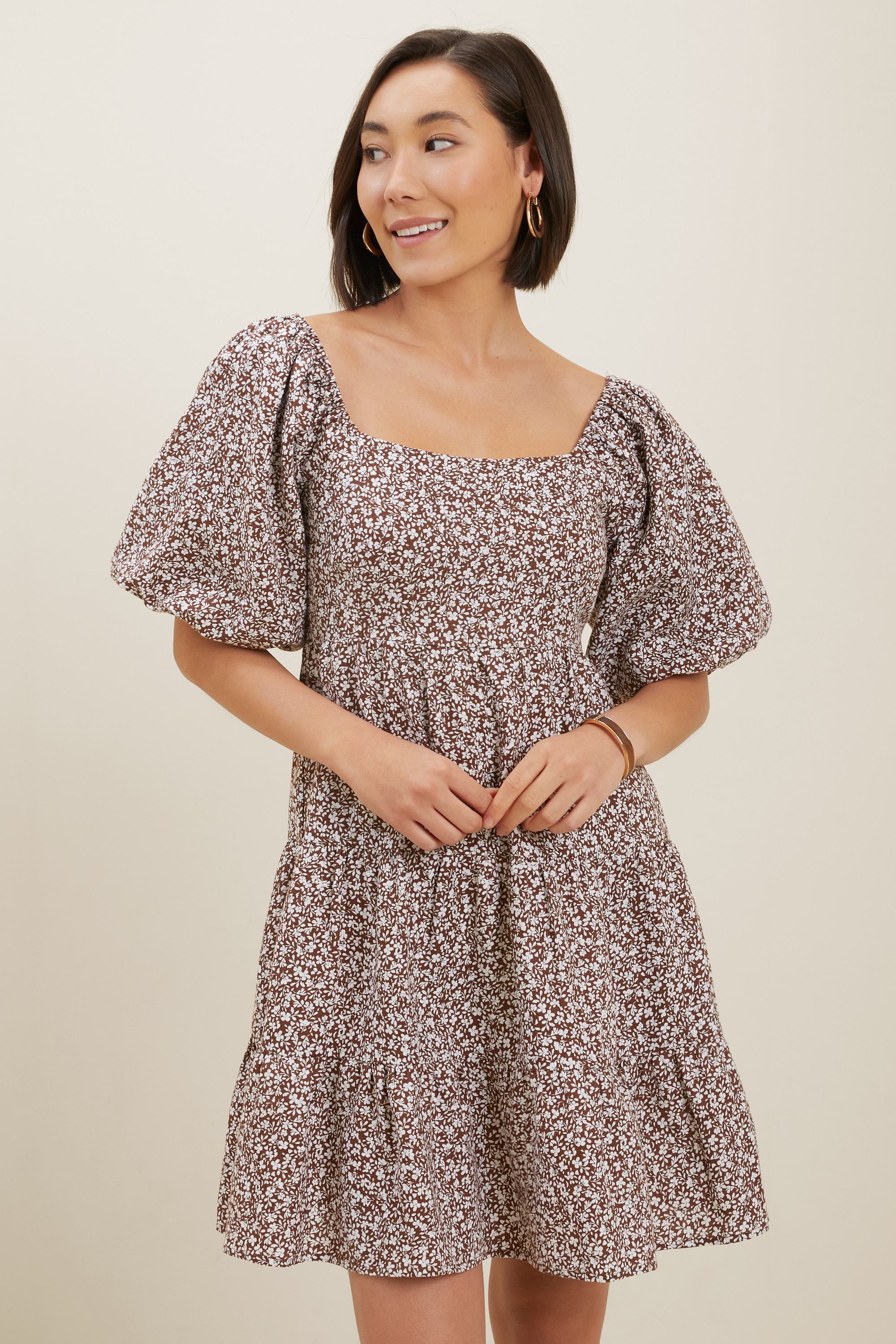 Linen Ditsy Mini Dress | Seed Heritage