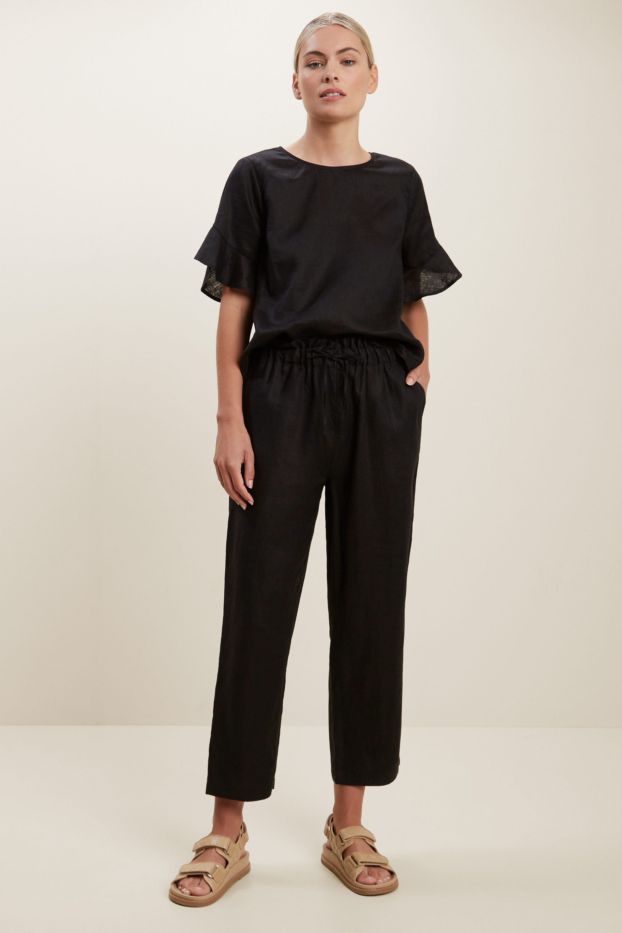 Core Linen Tie Up Pant | Seed Heritage
