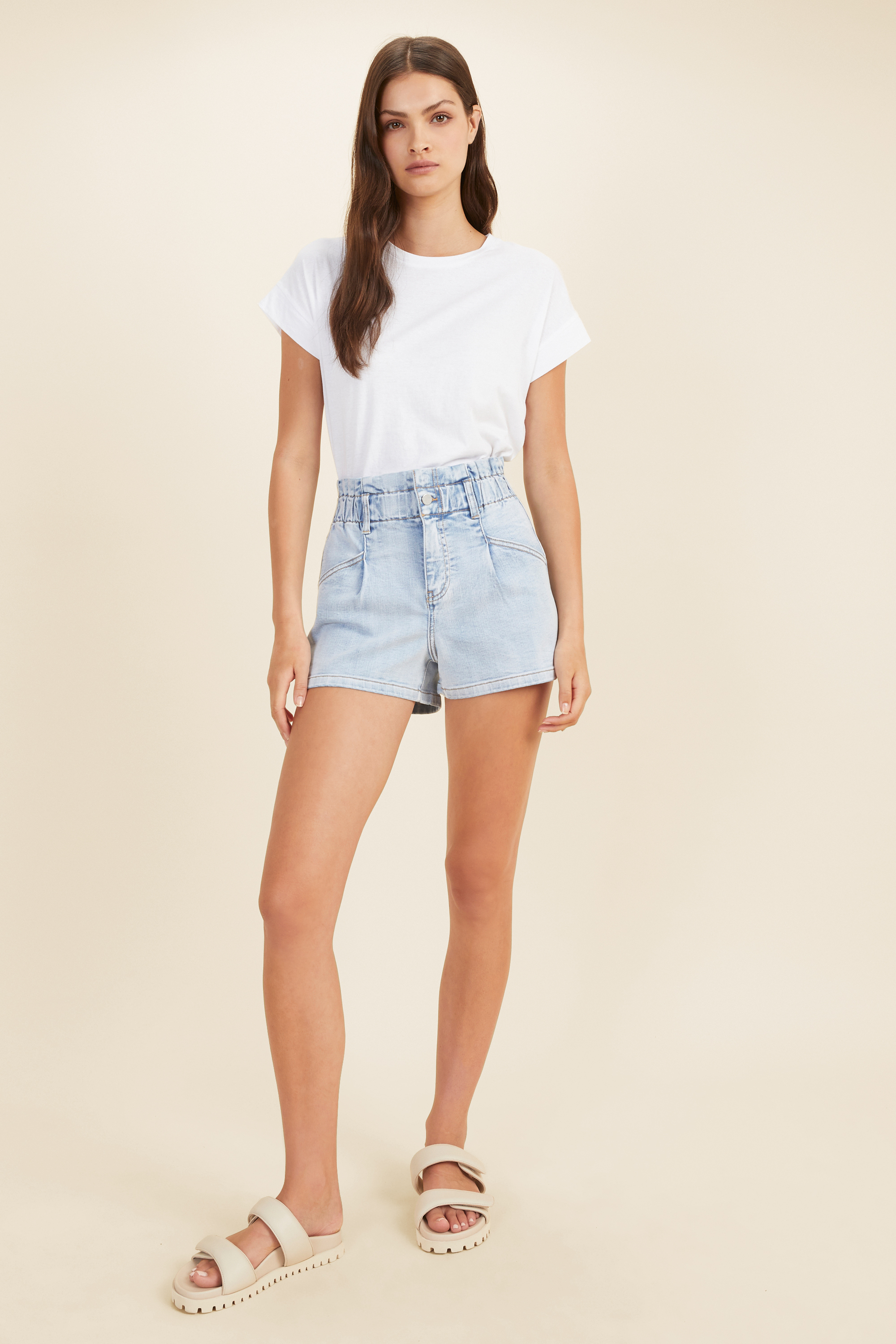 Denim Paperbag Waist Short | Seed Heritage