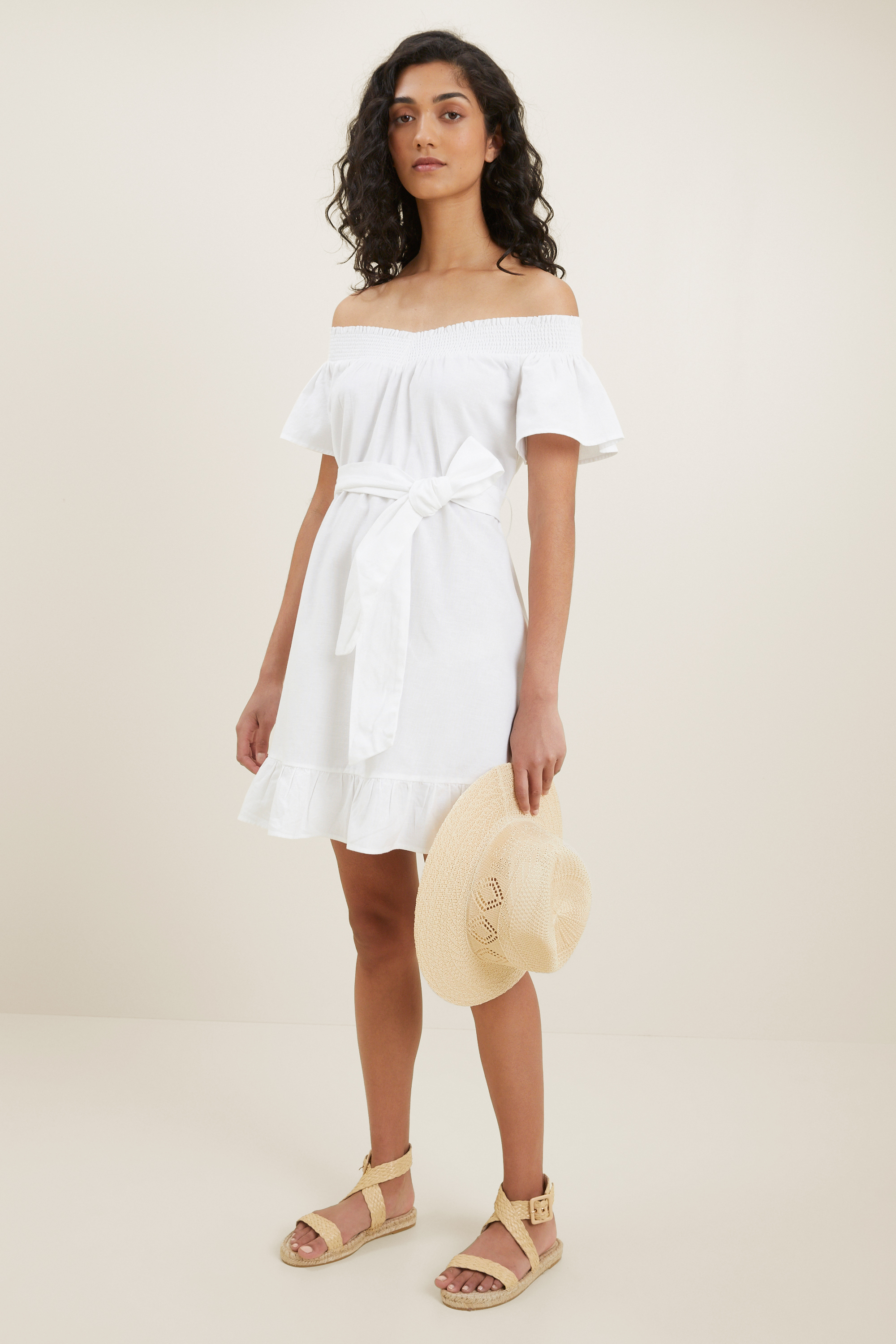 Cotton Blend Mini Dress | Seed Heritage