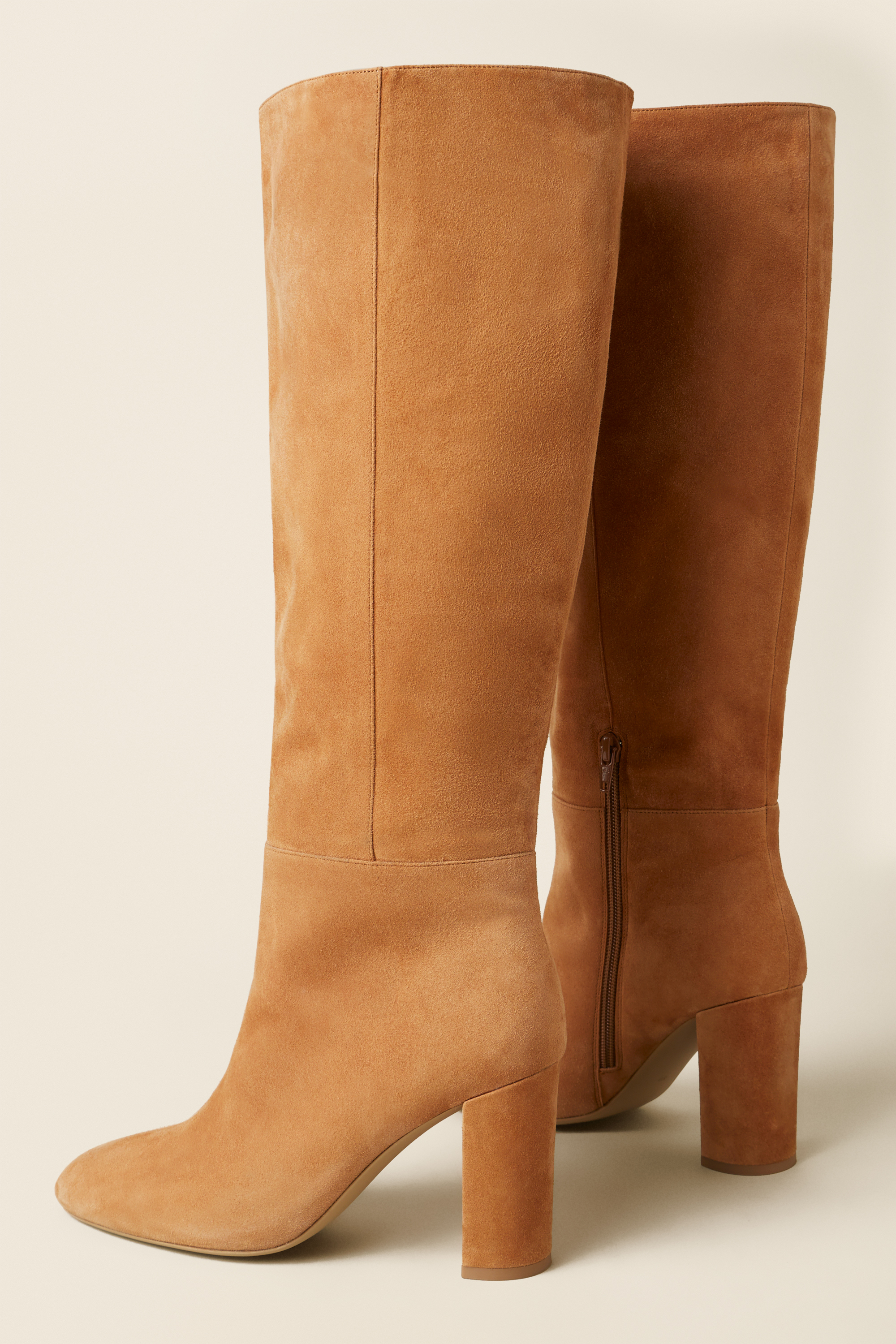 boots knee high suede