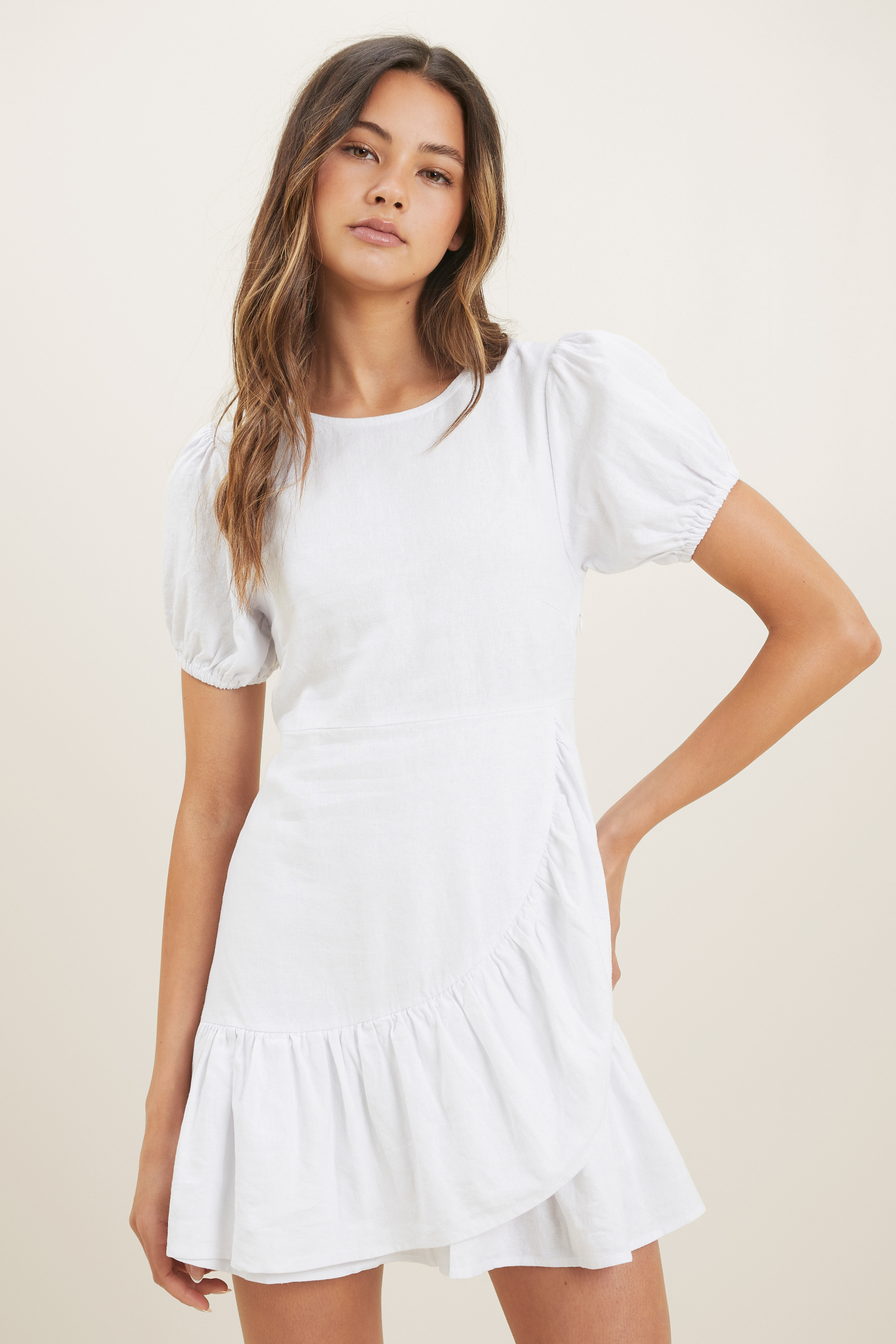 Frill Short Sleeve Frill Dress | Seed 