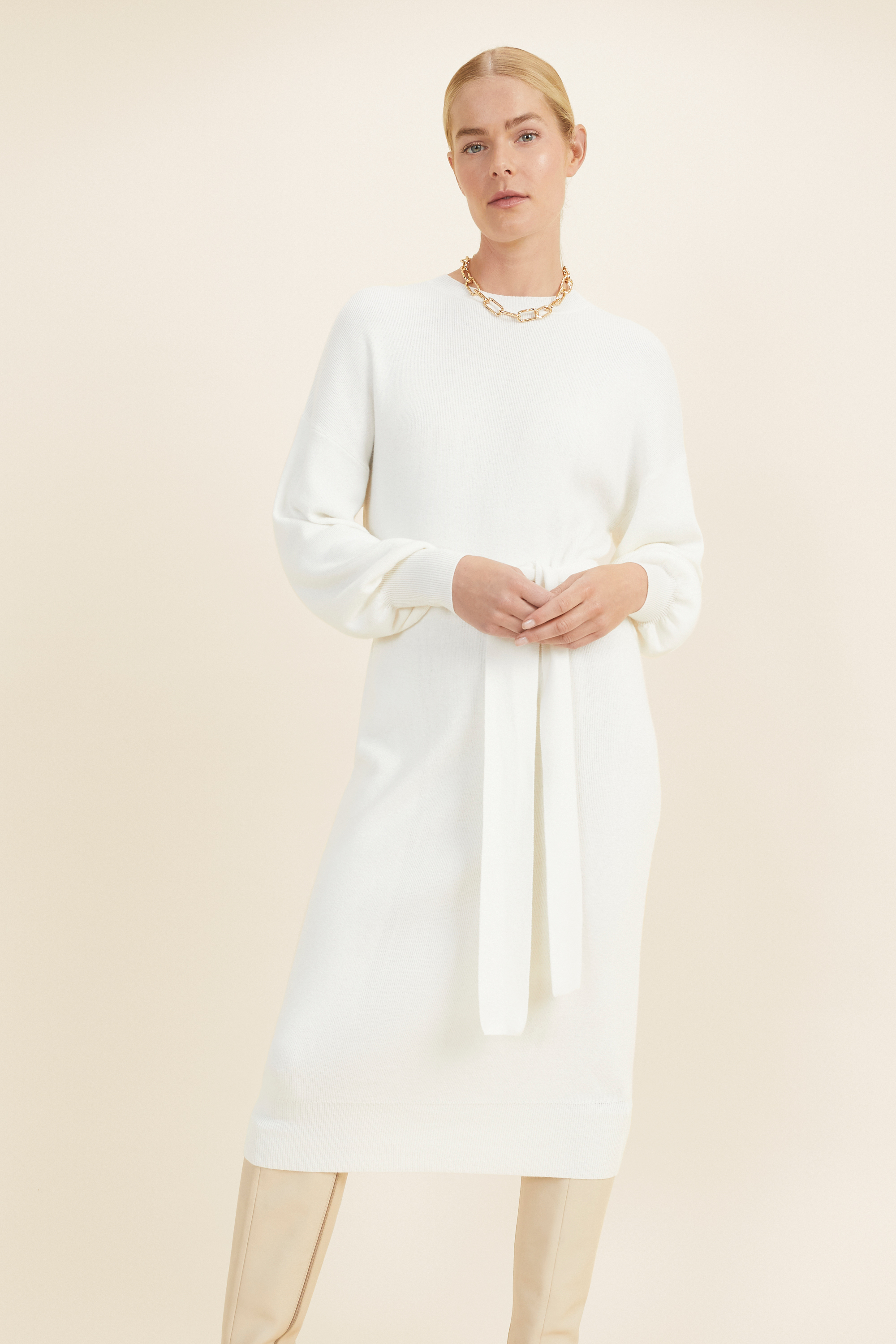 Knit Tie Waist Midi Dress | Seed Heritage