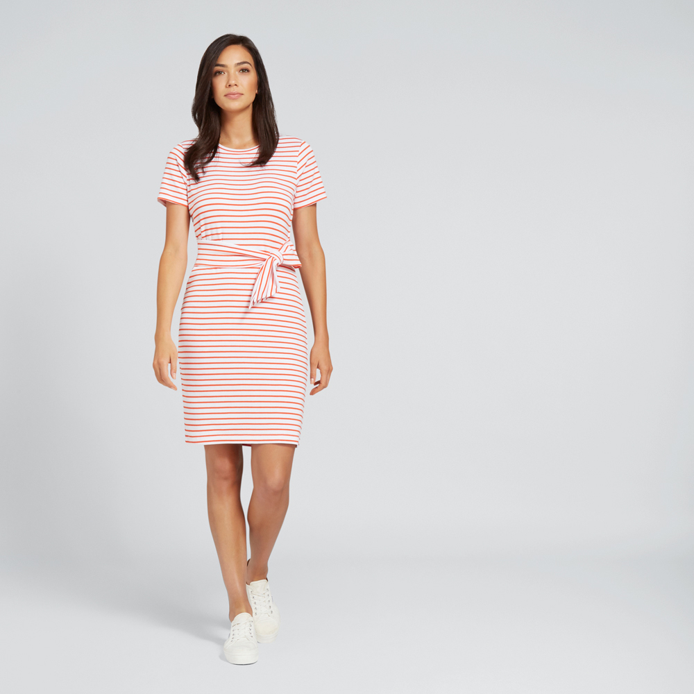 tie t shirt dress