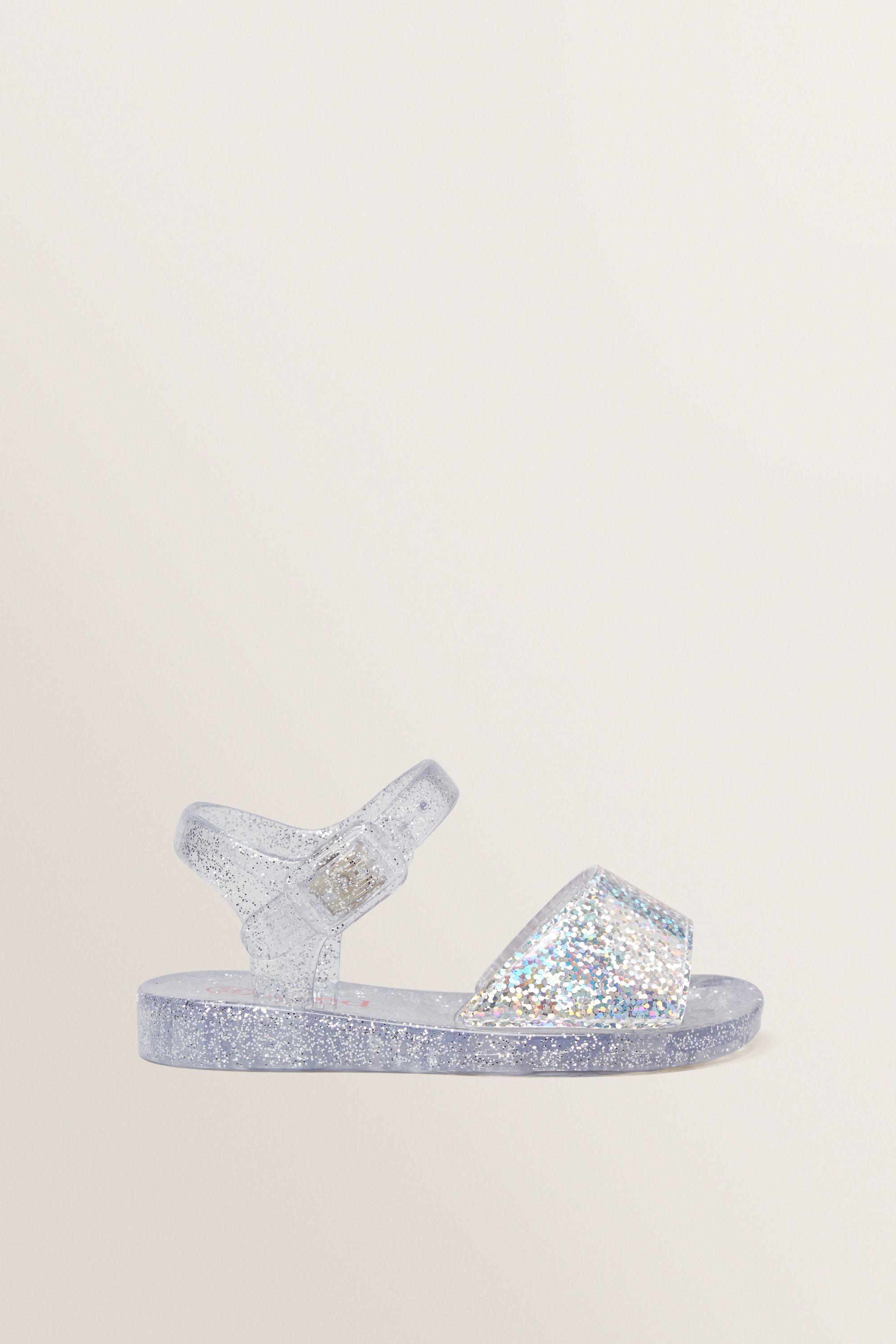 glitter jelly heels