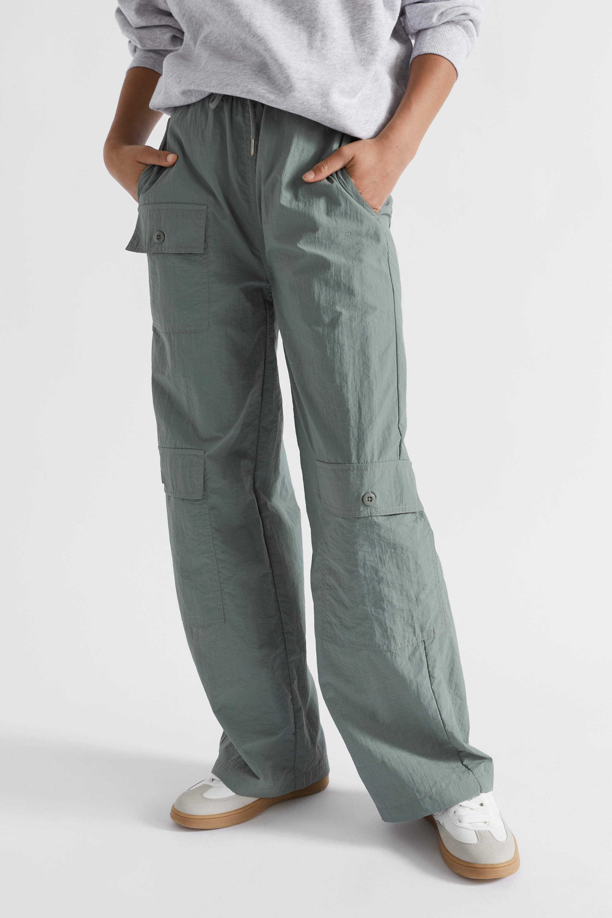 パンツ EDEN XXX Leather Parachute Cargo Pant EDEN XXX Leather Parachute Cargo Pant