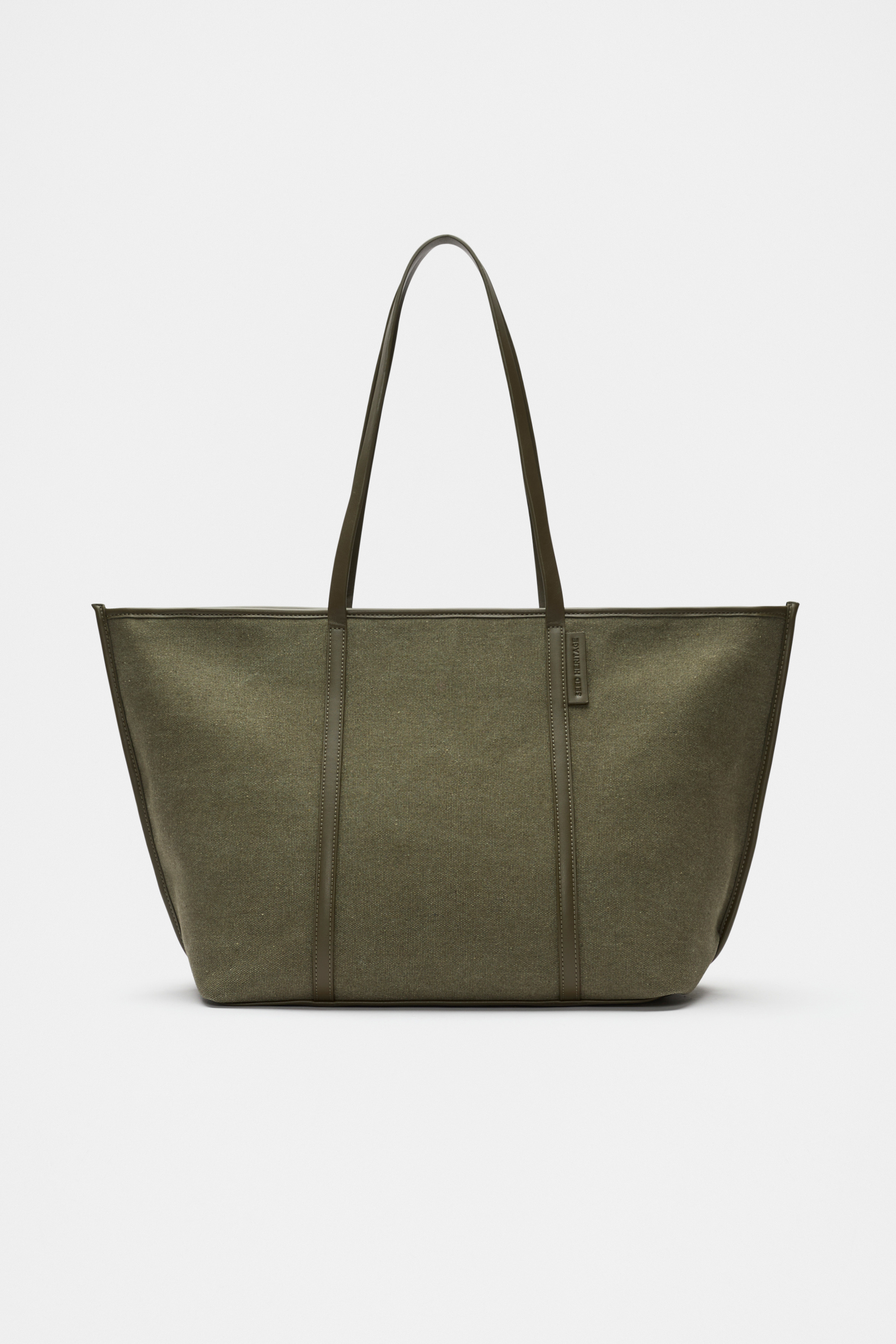 Tote Bags Seed Heritage Soft Pouch Clutch Trim Detail Tote Olive