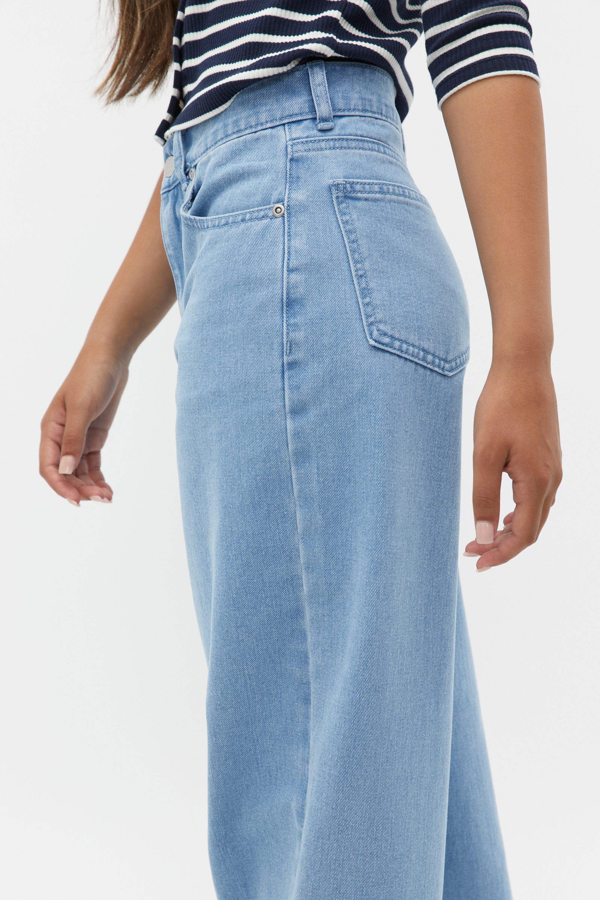 Essential Wide Leg Jean | Clean Blue Wash | Seed Heritage