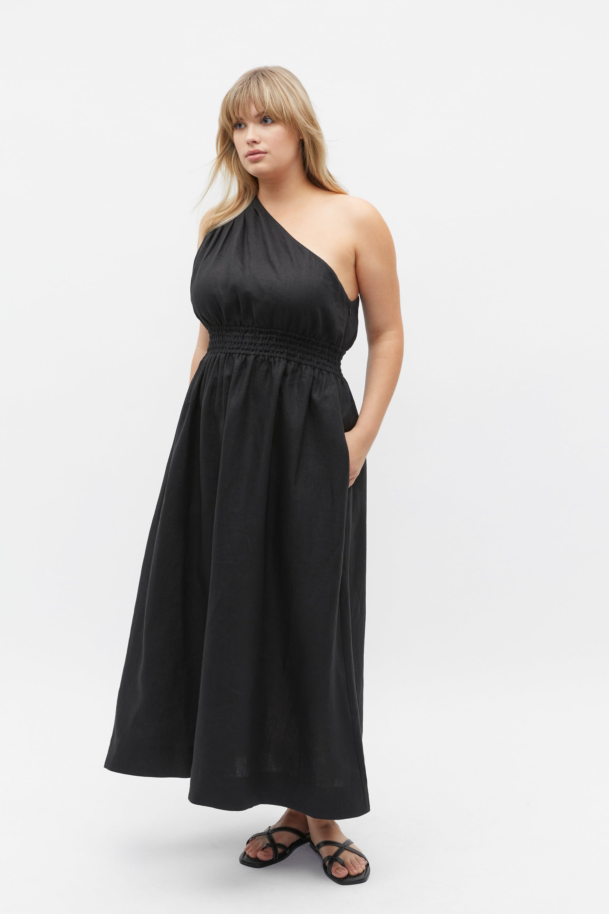 knee length dresses for ladies Sunkissed Hearts Linen Mini Dress main image 0