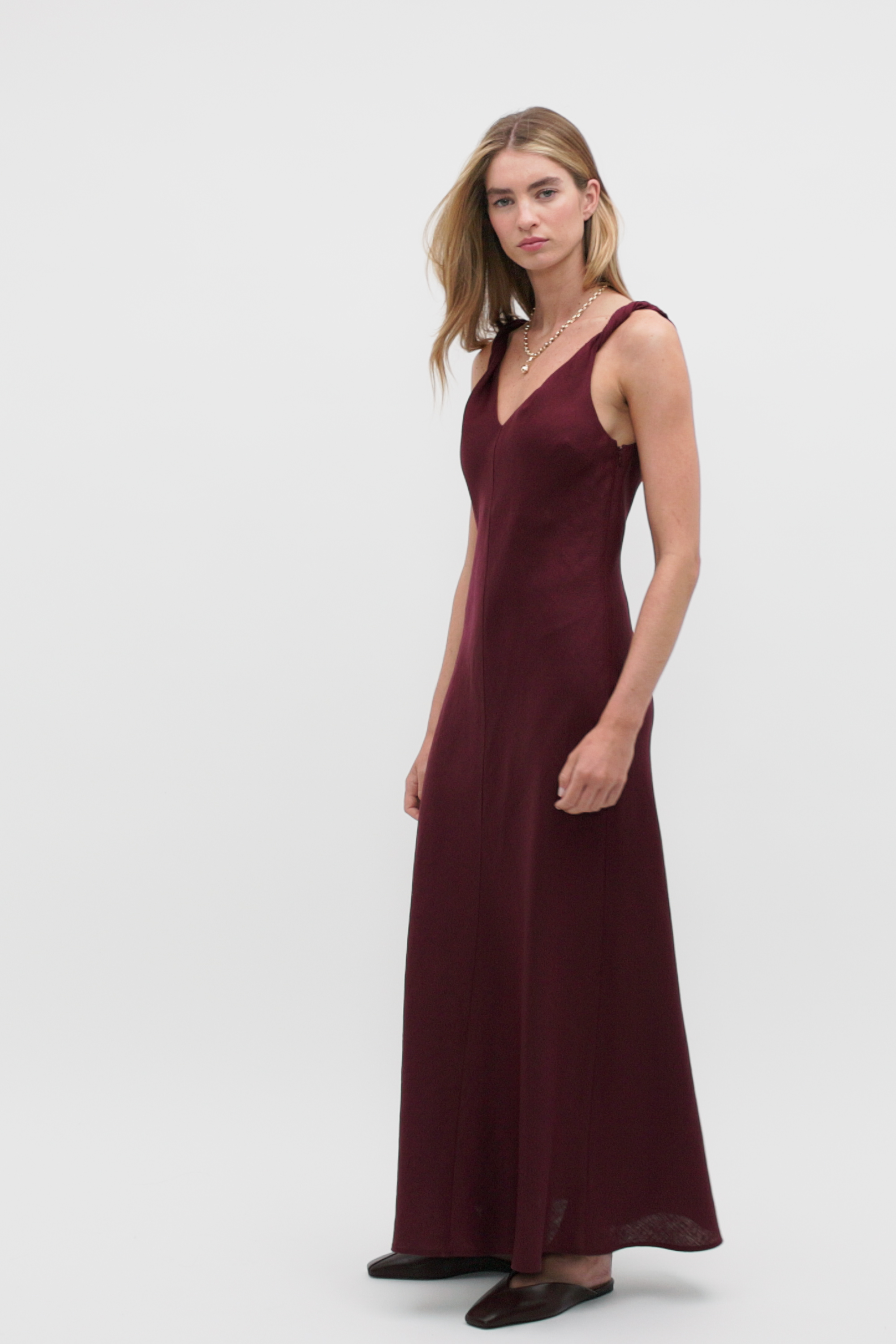 sachin and babi light blue dress Plum Long Sleeve Strapless Midi Dress
