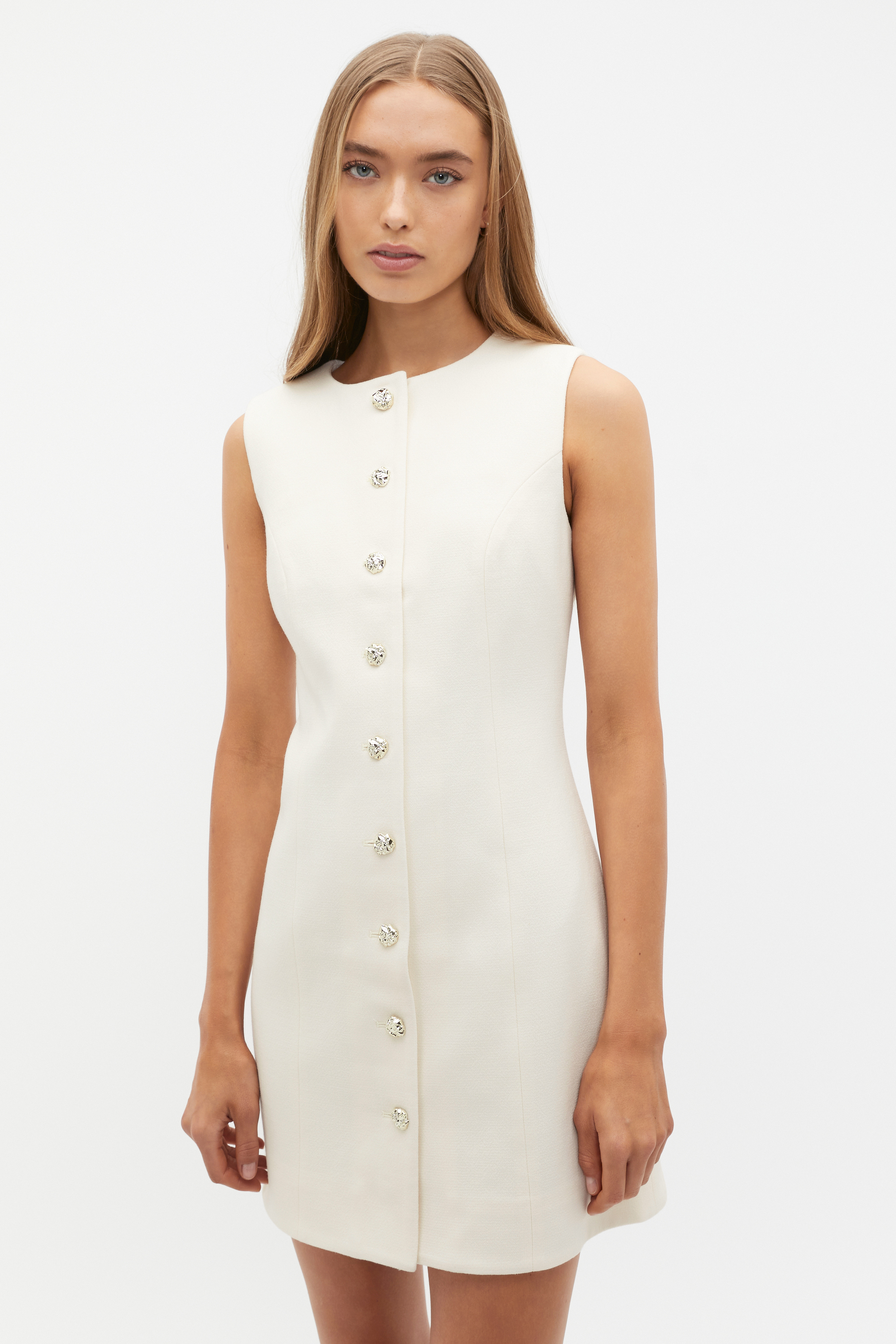 serene knit dress SEROYA Serenade Knit Maxi Dress in Cream main image 1