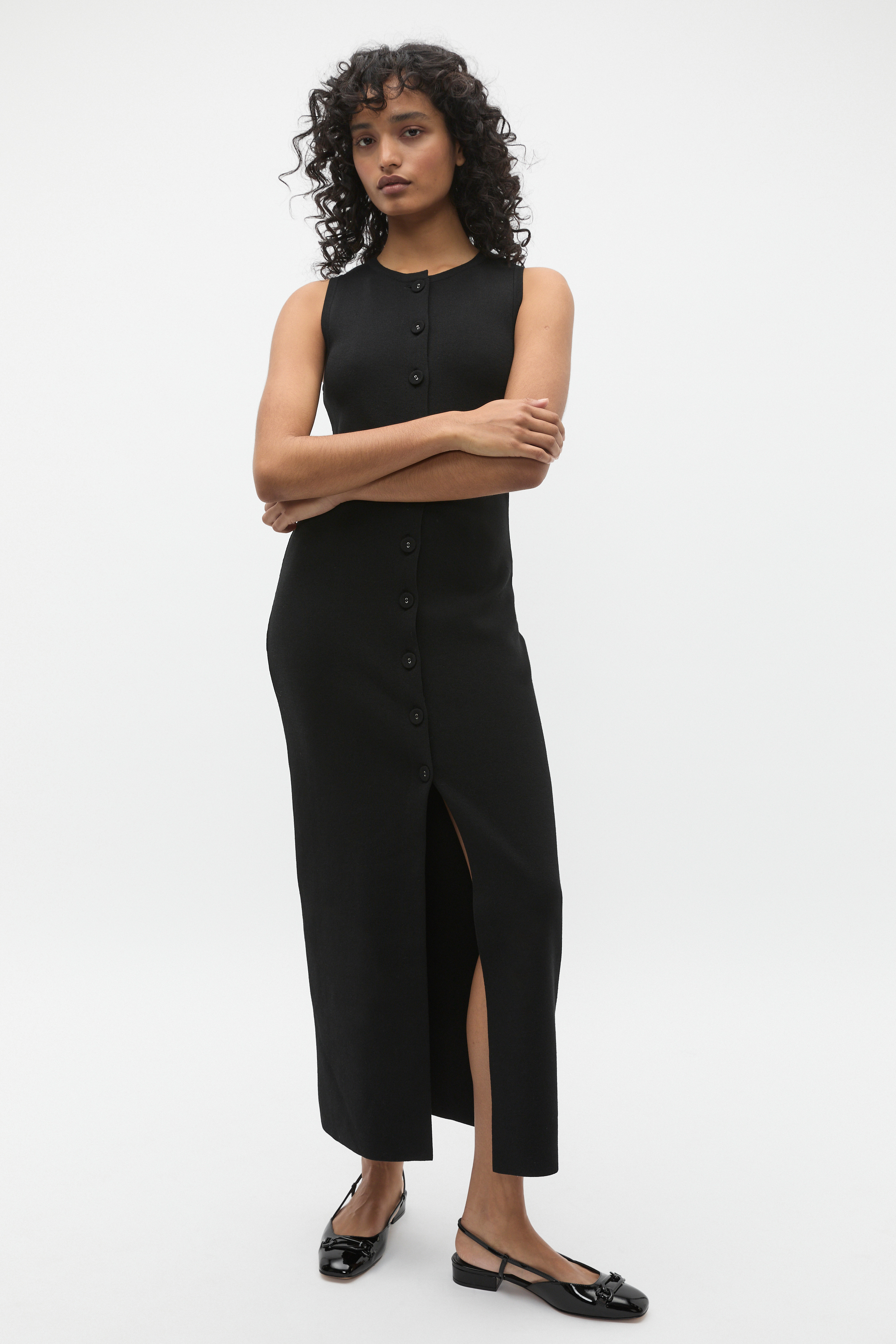 knit button front dress Cyrus