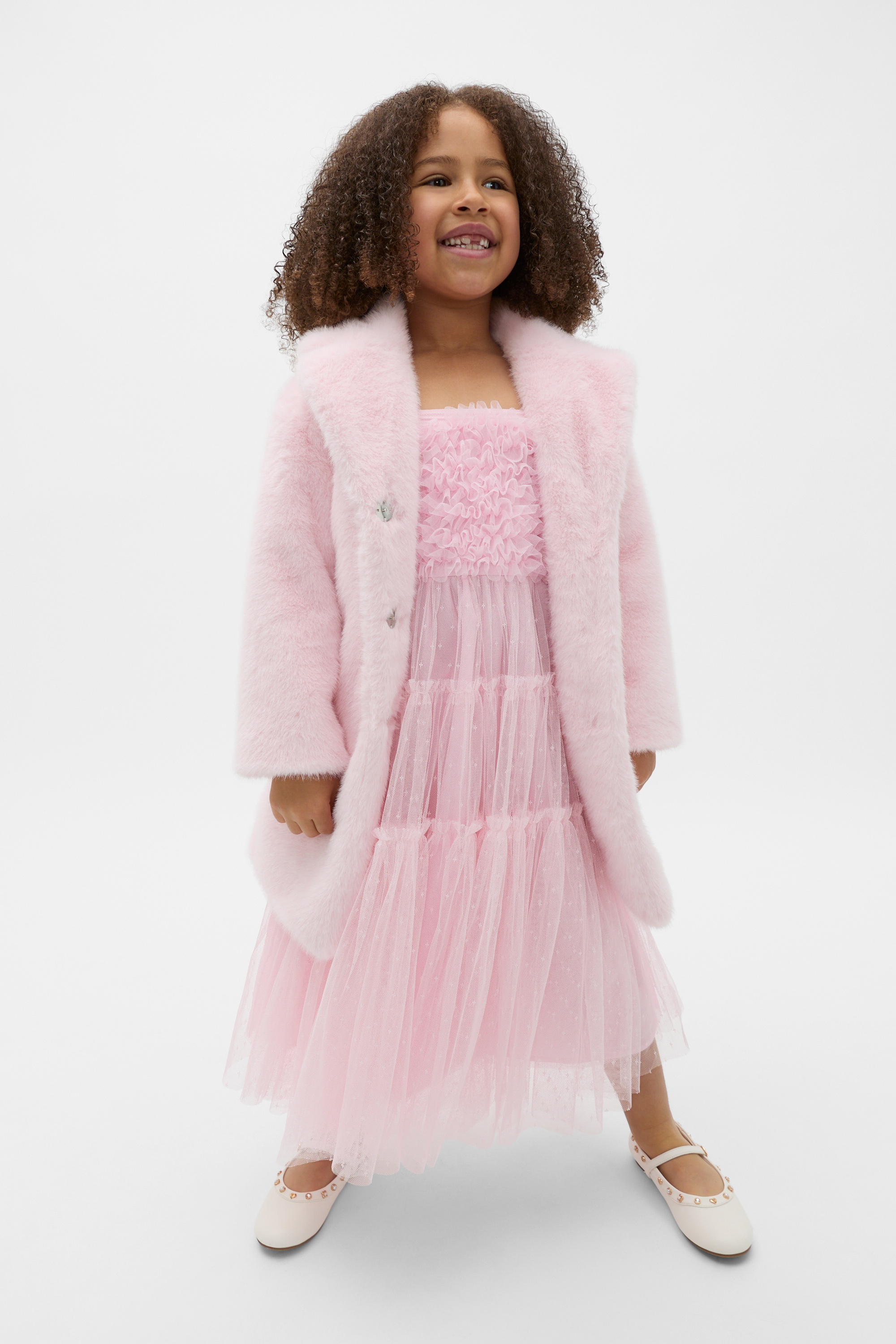 Faux Fur Coat | Pink Lemonade | Seed Heritage