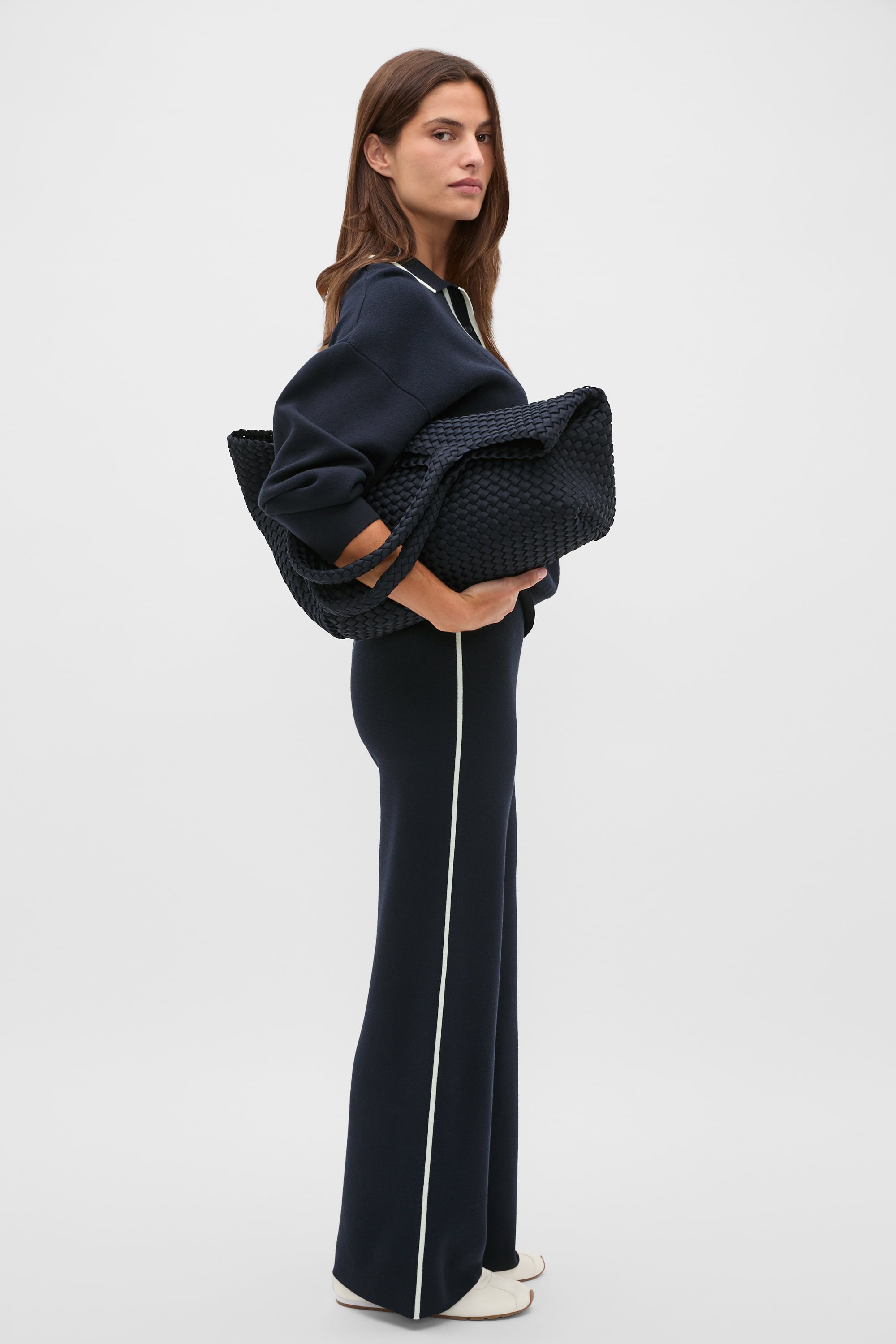 Double Knit Tipping Pant | Twilight Blue | Seed Heritage