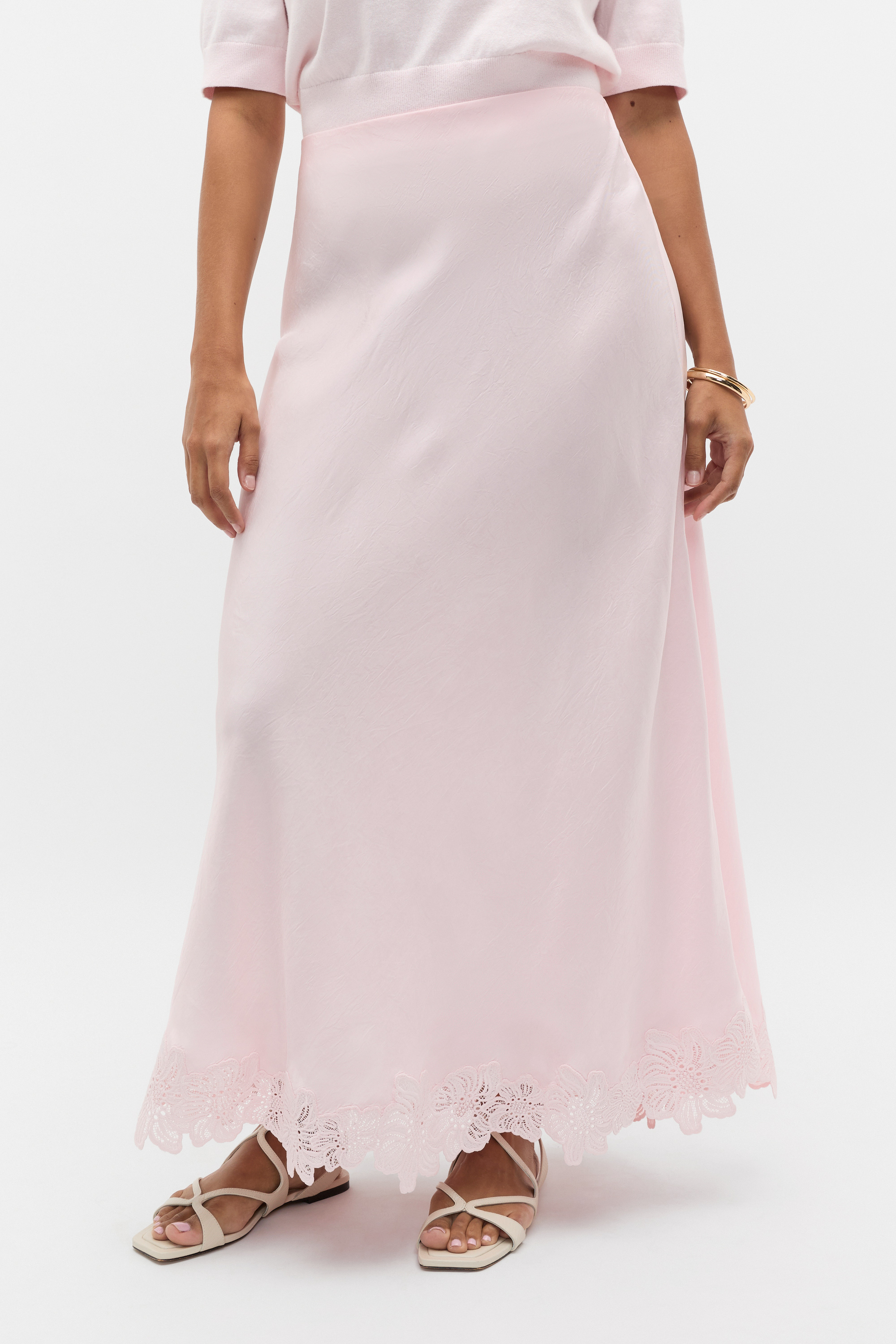 Crinkled Satin Skirt | Primrose | Seed Heritage